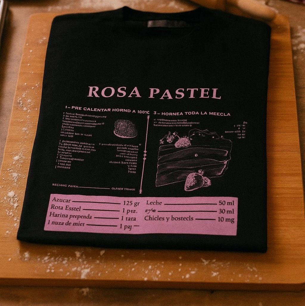 Rosa pastel playera